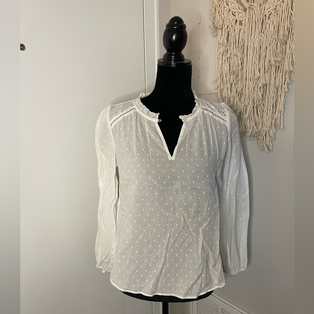 LOFT White Blouse 🤍